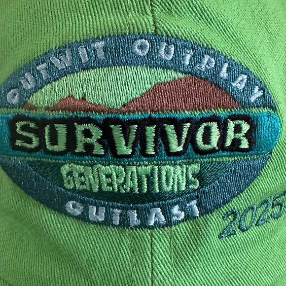 Survivor 2025 Generations Green Hat Cap CBS TV Show Survivor - Picture 9 of 9